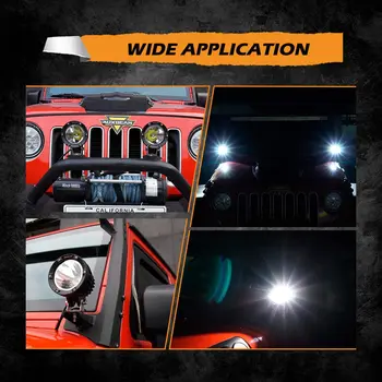 4 Palčni 72W LED Offroad Delo Luči, meglenke, Okrogle 7070 LED Spot Vožnje Luč za Jeep Wrangler Tovornjak SUV ATV UTV 4x4