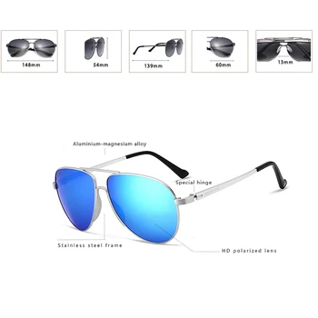 GUZTAG Unisex Aluminija Polarizirana UV400 Zaščito, Ultralahkimi, sončna Očala Modni, Klasični Prostem sončna Očala za Moške, Ženske G8005