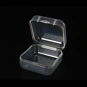 20Pcs Nakit Polje Kvadratnih Mini prozorne Plastike Nakit Uhani Posode za Shranjevanje Škatle s Pokrovi, za Majhne Predmete