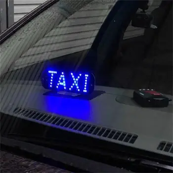 1pcs/veliko Taksi Led Avto vetrobranskega stekla Kabine indikatorska Lučka Znak Modra LED Vetrobransko steklo Taxi Svetlobe Žarnice 12V BITI
