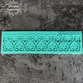Yueyue Sugarcraft Silikonski čipke mat fondat plesni torta dekoraterstvo orodja čokolado