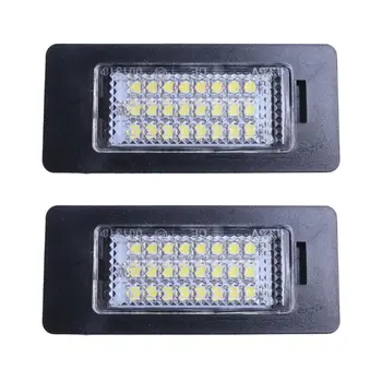 2PCS Napak LED Osvetlitev registrske Tablice 12 2.4 W Bela 6000-6500K Za BMW 1/ 3/ 5 /XSeries Avto Dodatki
