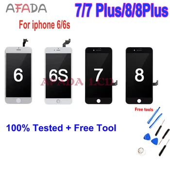 AAA+++ LCD Za Apple iPhone 6 6S 7 7PLUS 8 8PLUS LCD-Zaslon, Zaslon na Dotik, Računalnike Skupščine Zamenjava